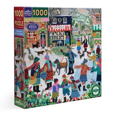 eeboo Christmas in the Square 1000pc Puzzle