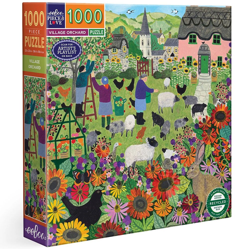 eeboo Village Orchard 1000pc Puzzle