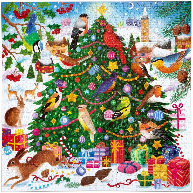eeboo Christmas Songbirds 1000pc Puzzle