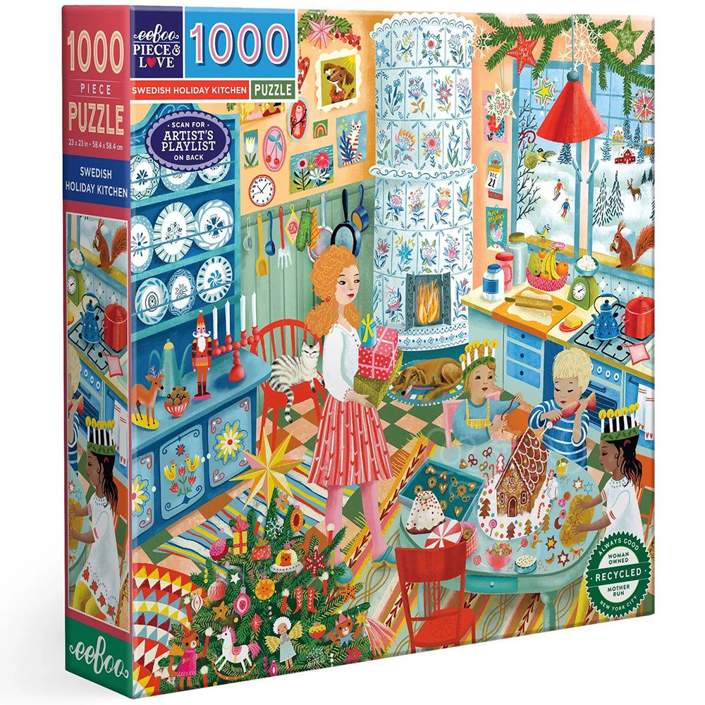 eeboo Swedish Holiday Kitchen  1000pc Puzzle