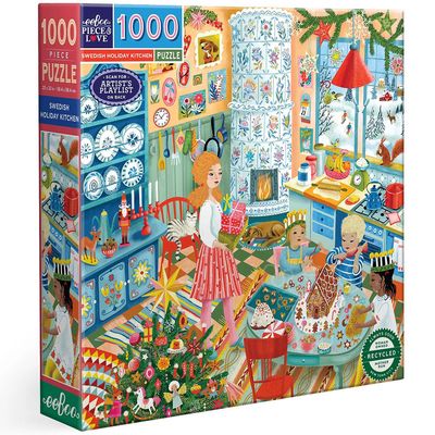 eeboo Swedish Holiday Kitchen  1000pc Puzzle