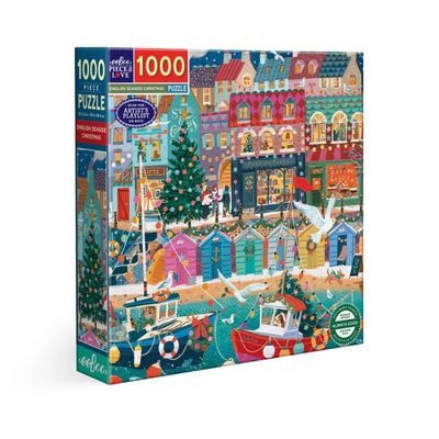 eeboo English Seaside Christmas 1000pc Puzzle