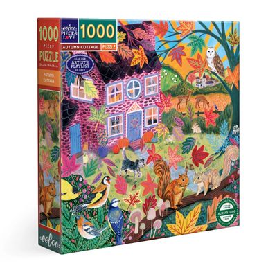 eeboo Autumn Cottage 1000pc Puzzle