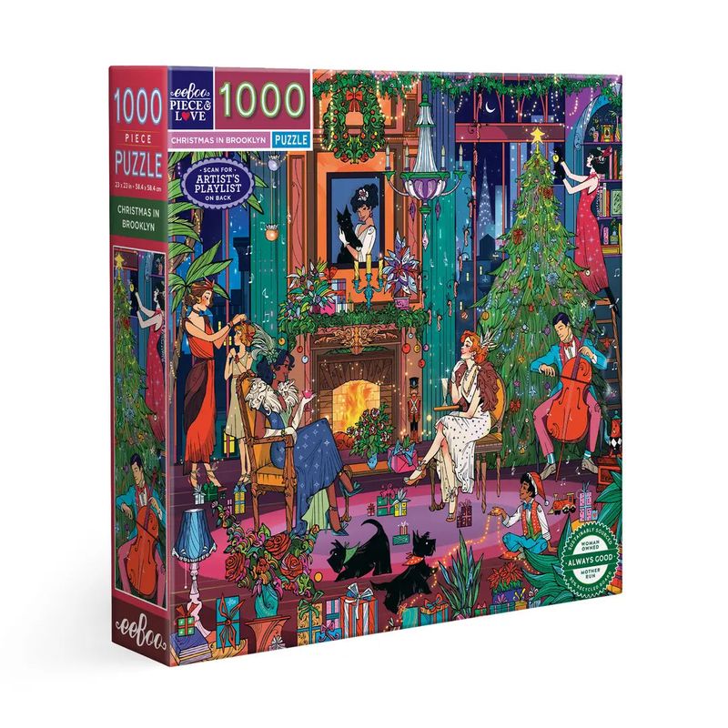 eeboo Christmas in Brooklyn 1000pc Puzzle