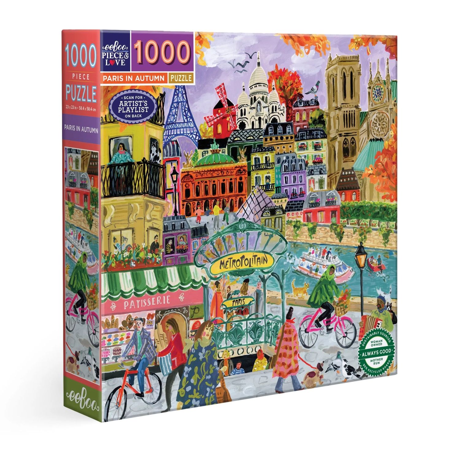 eeboo Paris in Autumn 1000pc Puzzle