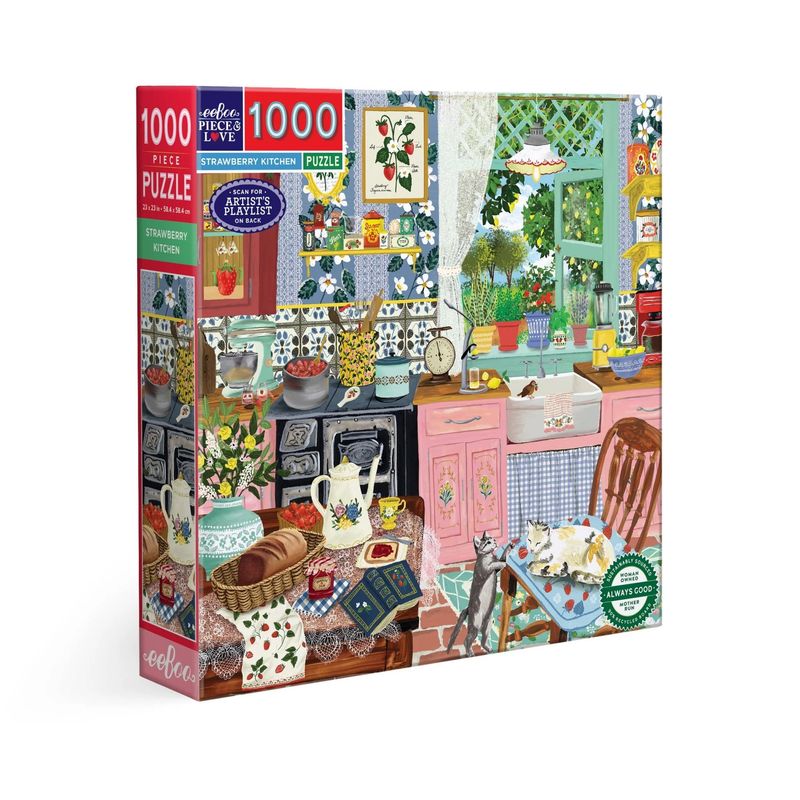 eeboo Strawberry Kitchen 1000pc Puzzle