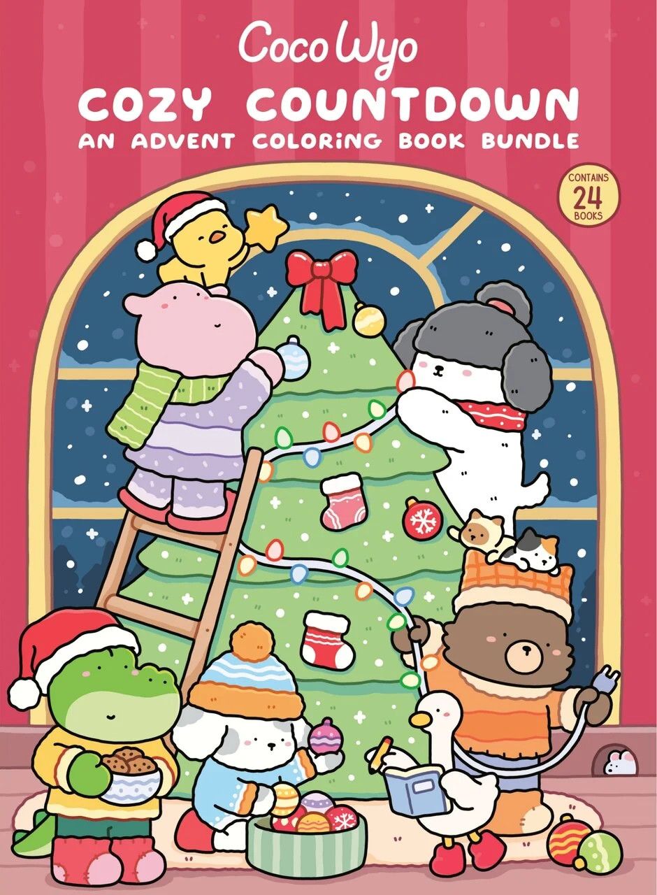 Cozy Countdown Advent Colouring Book