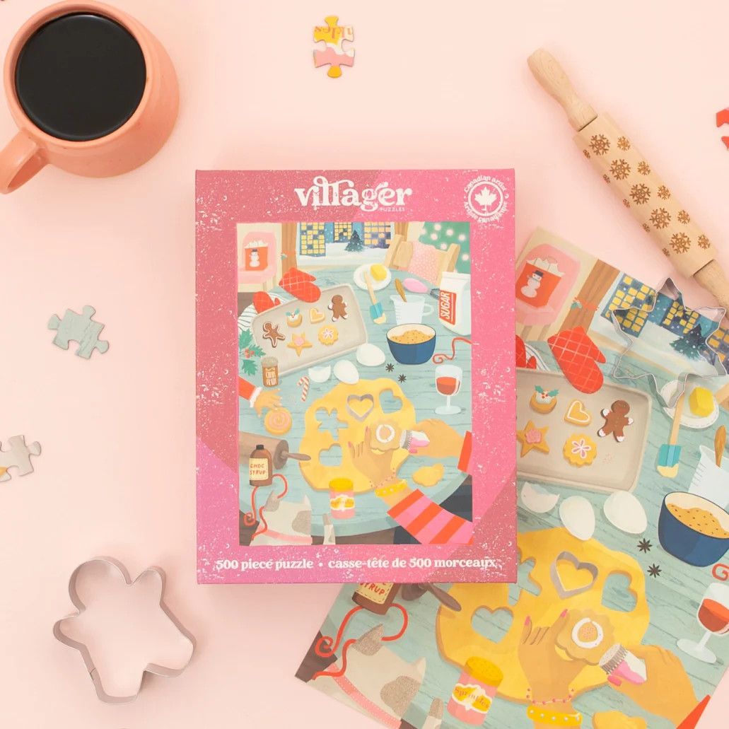 Holiday Baking | 500-Piece Puzzle for Adults | Designed in Canada by Laura Watson