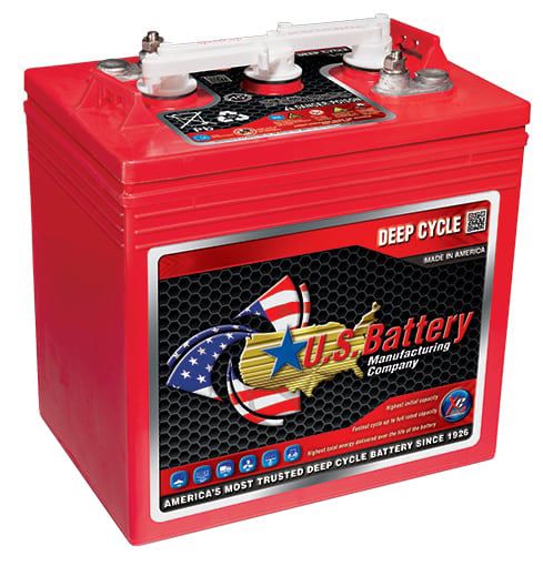 US2200 US Battery 6V Golf Red, 232 Ah T-105