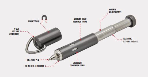 TU258DSP Telescopic Pen