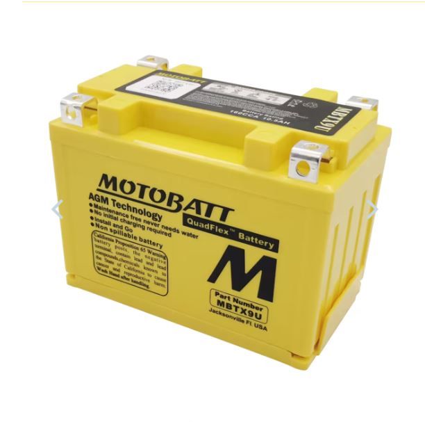 MBTX9U MOTOBATT 160CCA YTX9