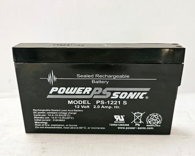 PS-1221S PowerSonic 12V 2.0Ah