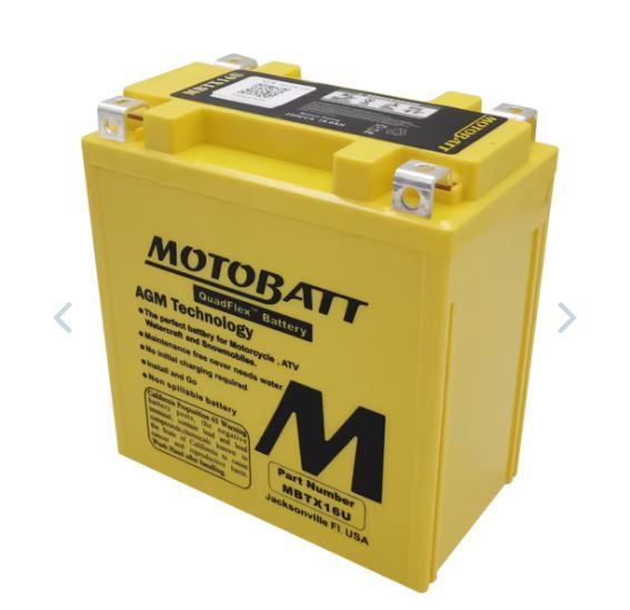 MBTX16U MOTOBATT 200CCA YTX16