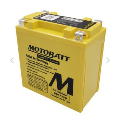 MBTX16U MOTOBATT 200CCA YTX16