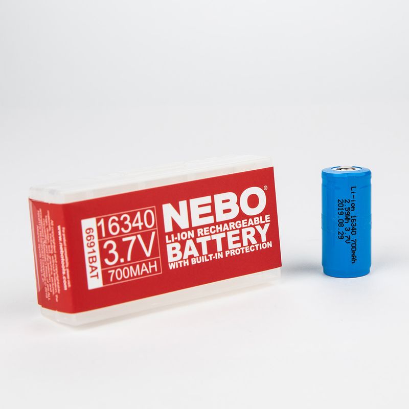 6691BAT NEBO 16340 3.7V 700mAh