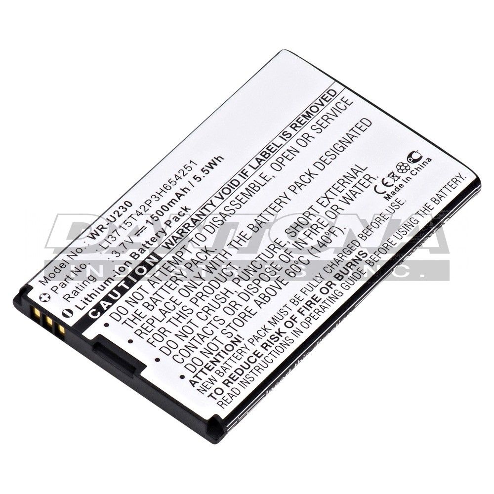 WR-U230 ZTE 3.7V 1500mAh
