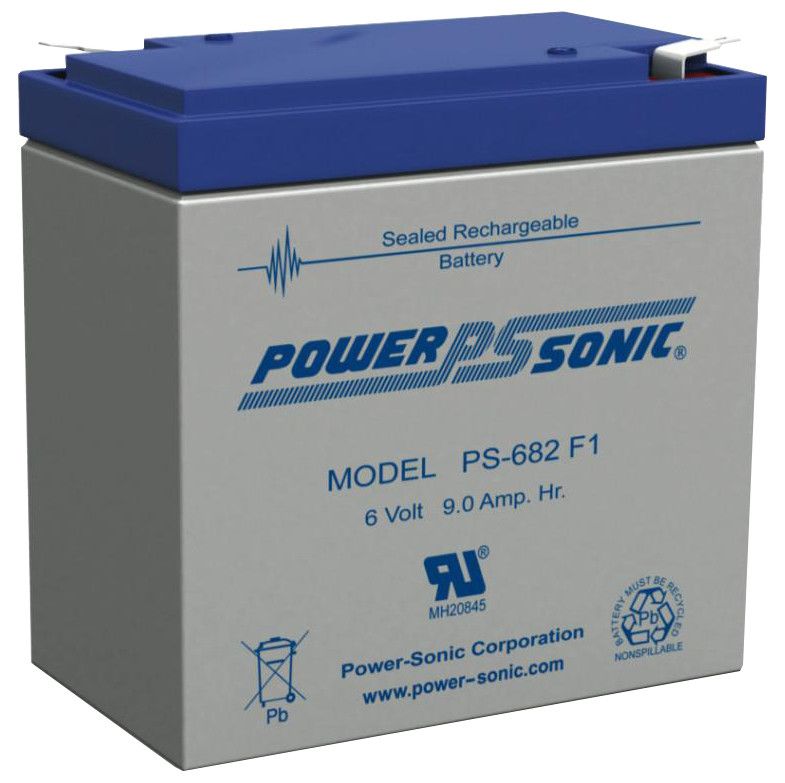 PS-682F1 PowerSonic 6V 9Ah