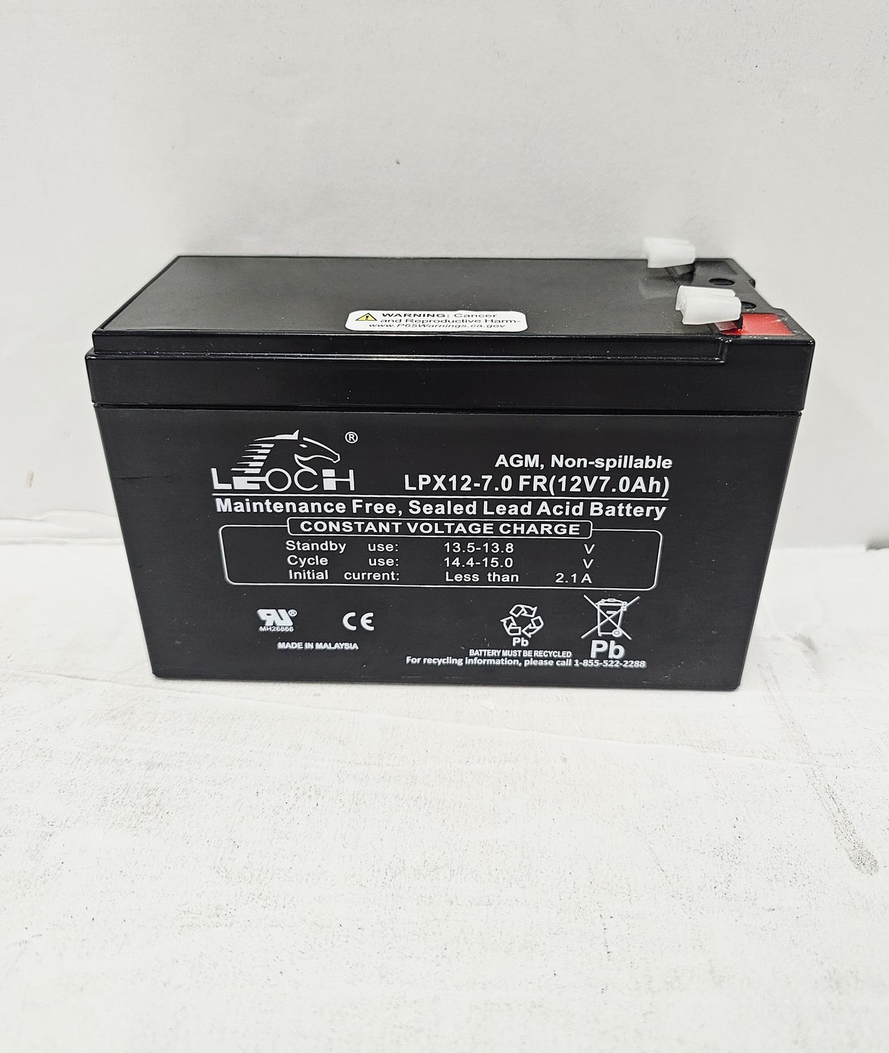 LPX12-7.0T2FR Leoch 12V 7.0Ah F2