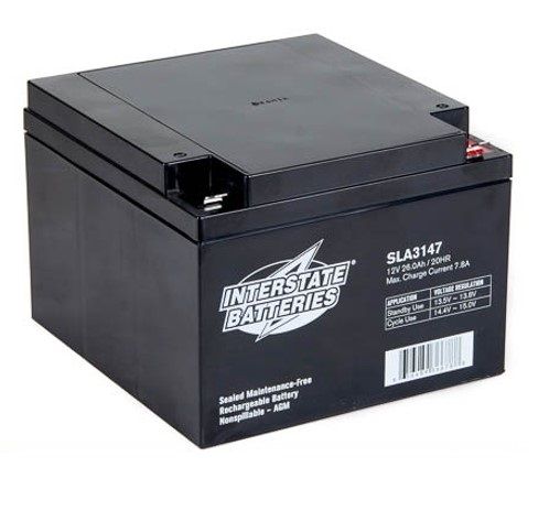 SLA3147 Interstate 12V 26Ah F2