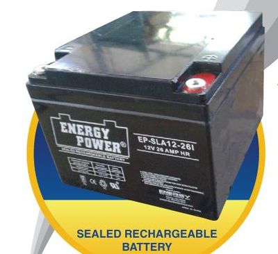 EP-SLA12-26I Energy Power 12V 26Ah Insert Thread