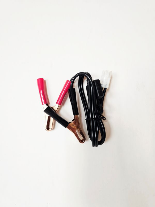 Battery Tender Alligator Clips w/ White QDC