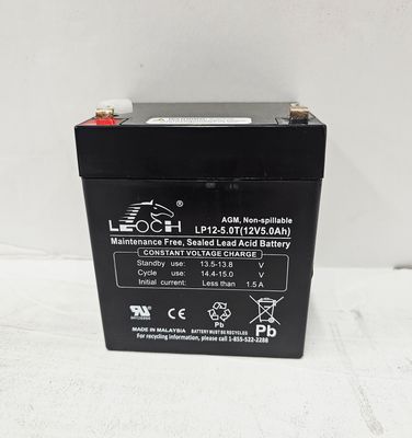 LP12-5.0T Leoch 12V 5Ah F1