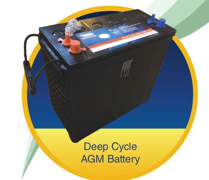 EP-EV185-250A-AM-1 Energy Power 12V 250Ah @ 20HR AGM