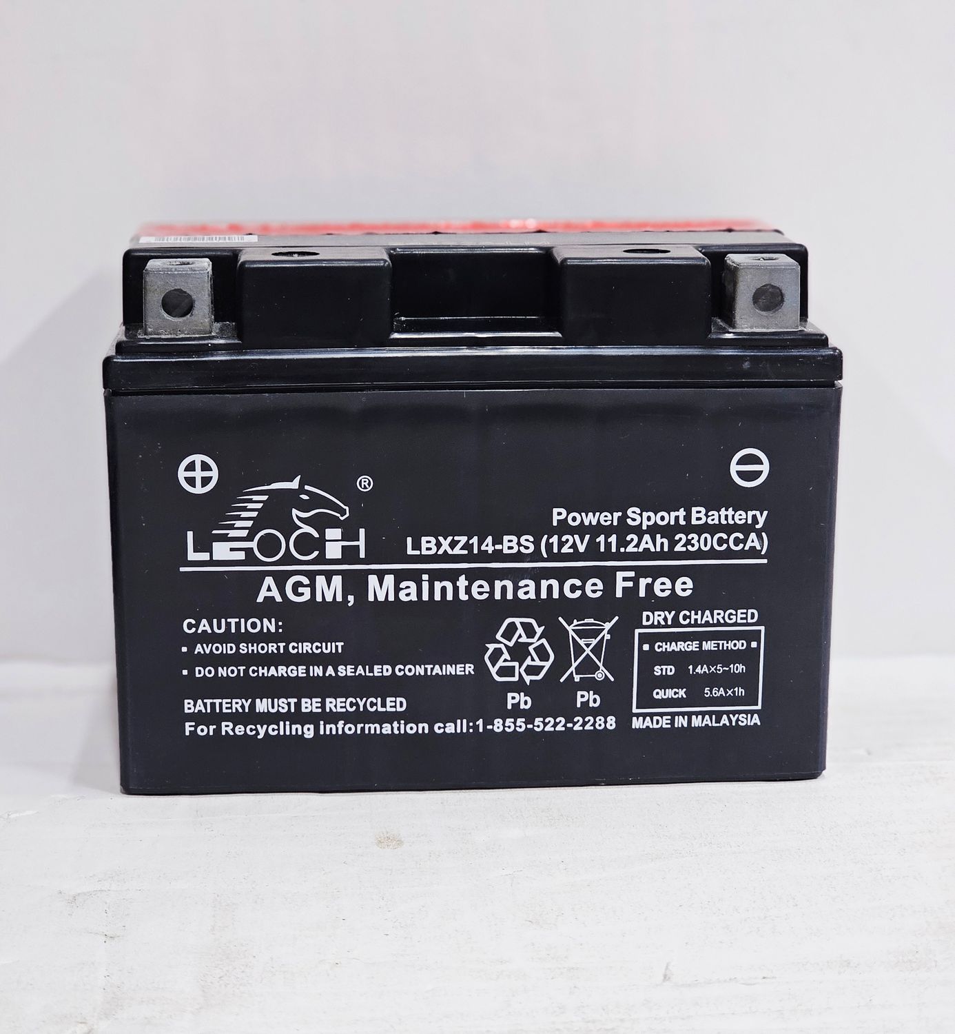 LBXZ14-BS Leoch 230CCA YTZ14S