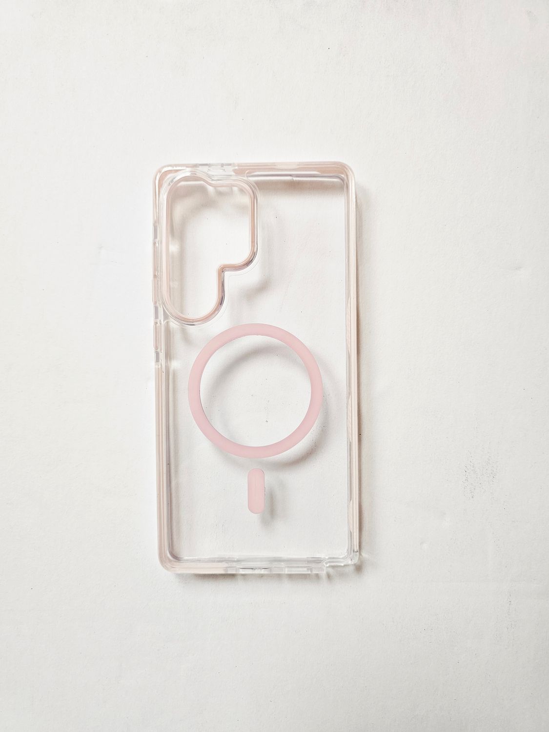 Samsung Galaxy S25 ULTRA Clear Pink Phone Case Magnetic