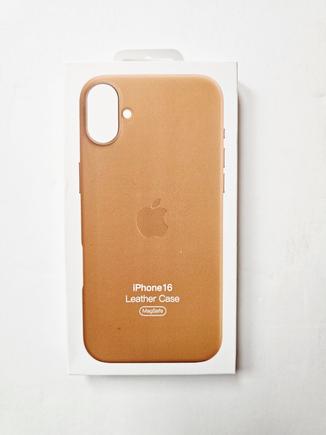 iPhone 16 Golden Brown Leather Phone Case