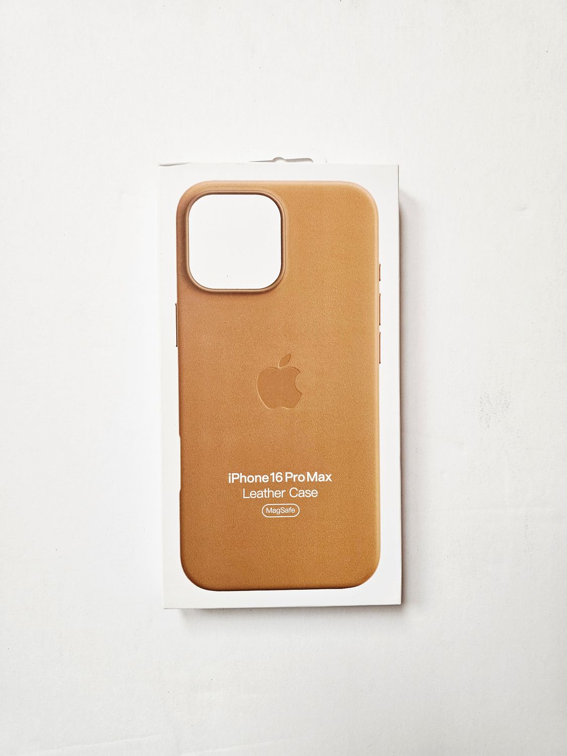 iPhone 16 Pro Max Golden Brown Leather Phone Case