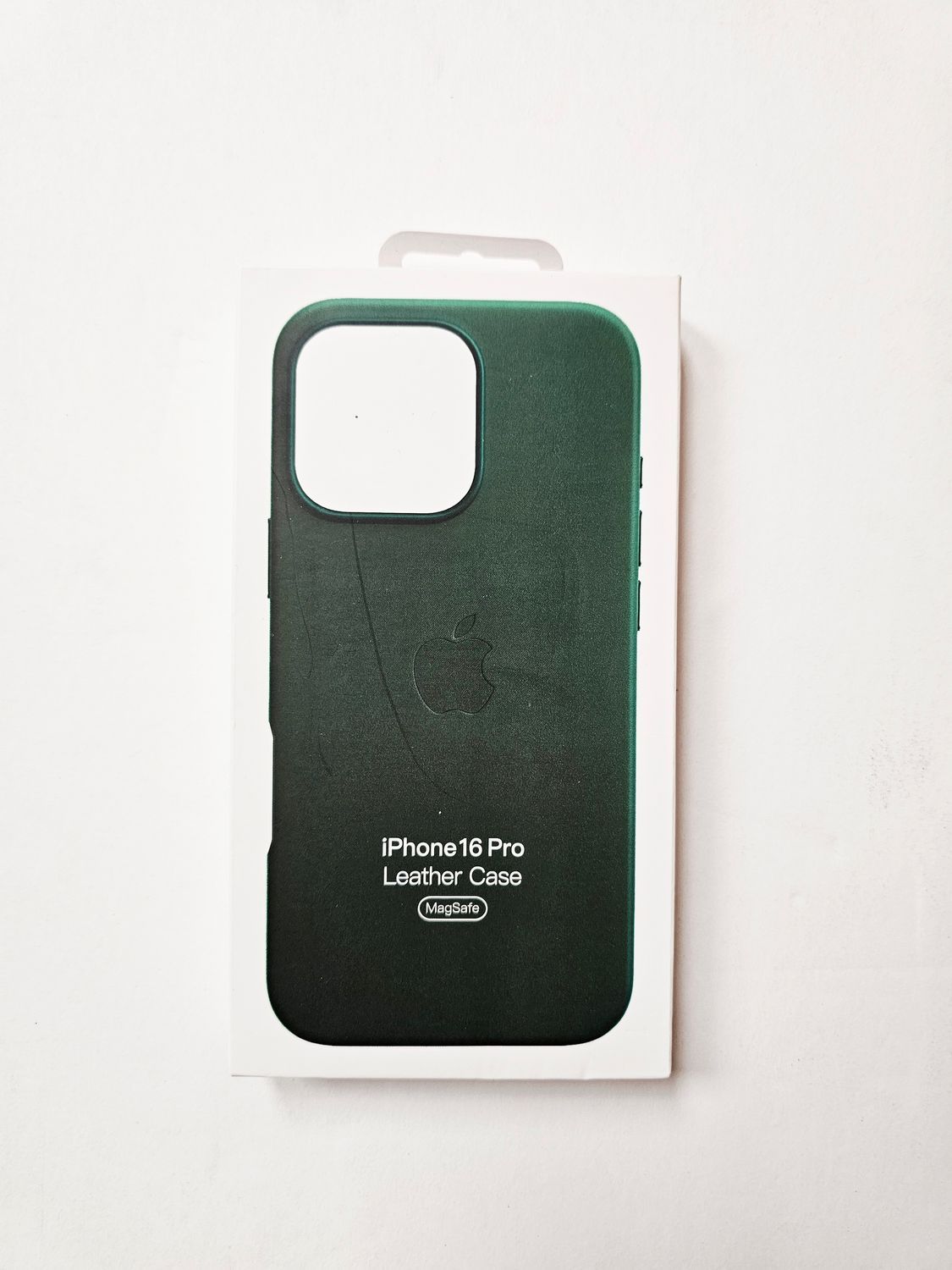 iPhone 16 Pro Forest Green Leather Phone Case