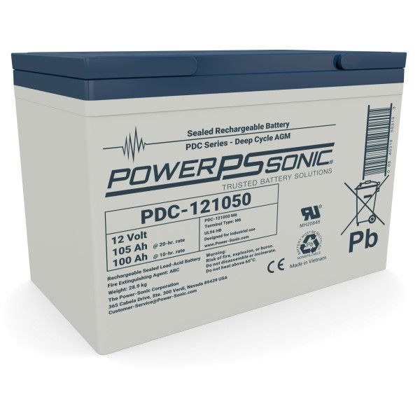 PDC-121050 M6 PowerSonic 105Ah 8A27M
