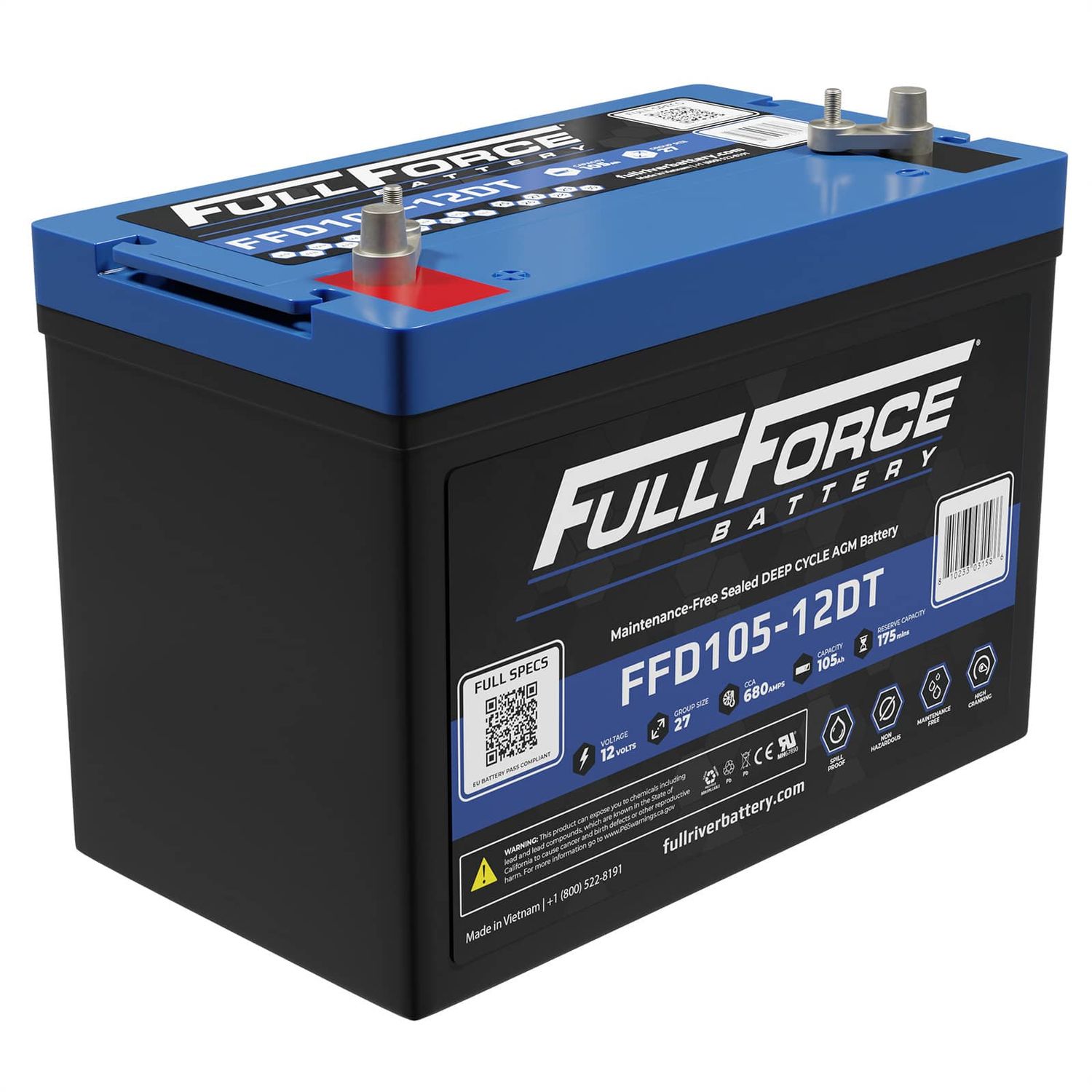 FFD105-12DT FullForce AGM 105Ah