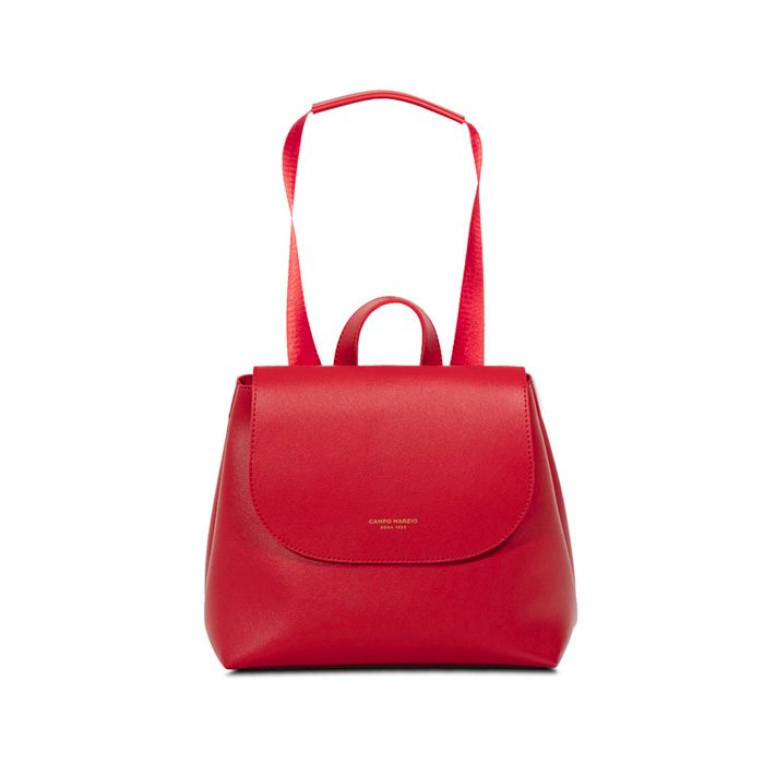 BERTHE BAG CONVERTIBLE IN BACKPACK, COLOUR: CHERRY RED