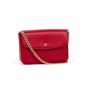 MEGAN FLAP BAG MINI, COLOUR: FLAME SCARLET
