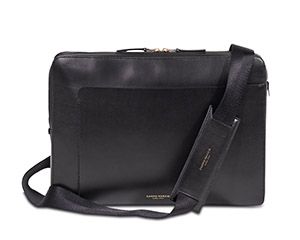 ELIZABETH ROYALE - LEATHER - LAPTOP BAG 13, COLOUR: BLACK