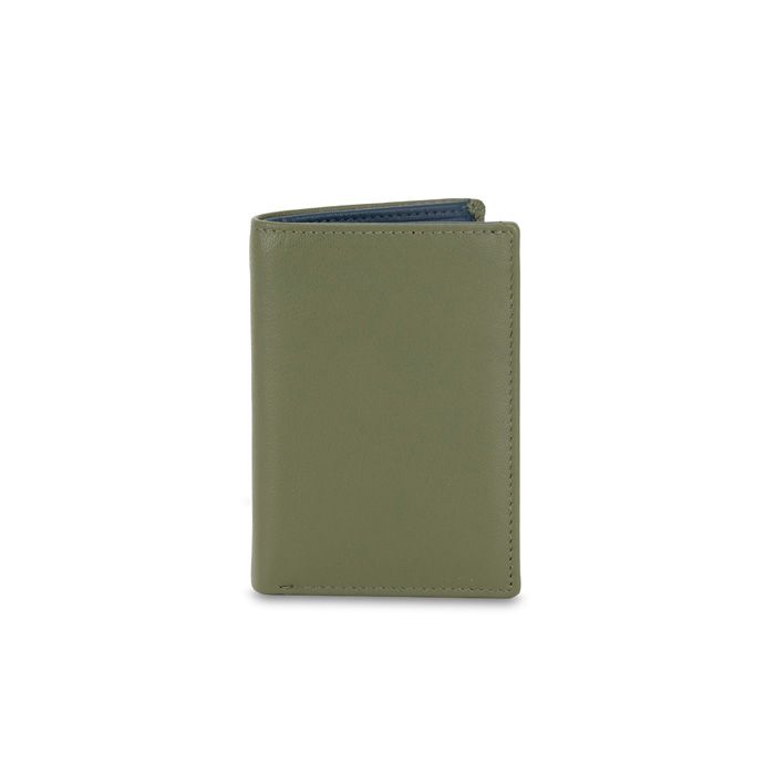 DIEGO WALLET, COLOUR: OLIVE GREEN - OCEAN BLUE