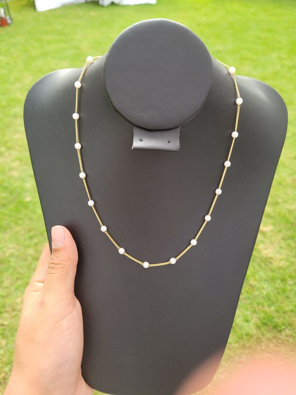 Collar perla barbada