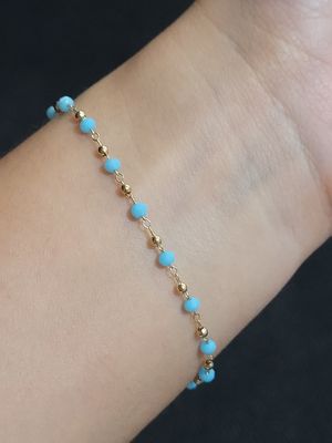 Pulsera cristal azul