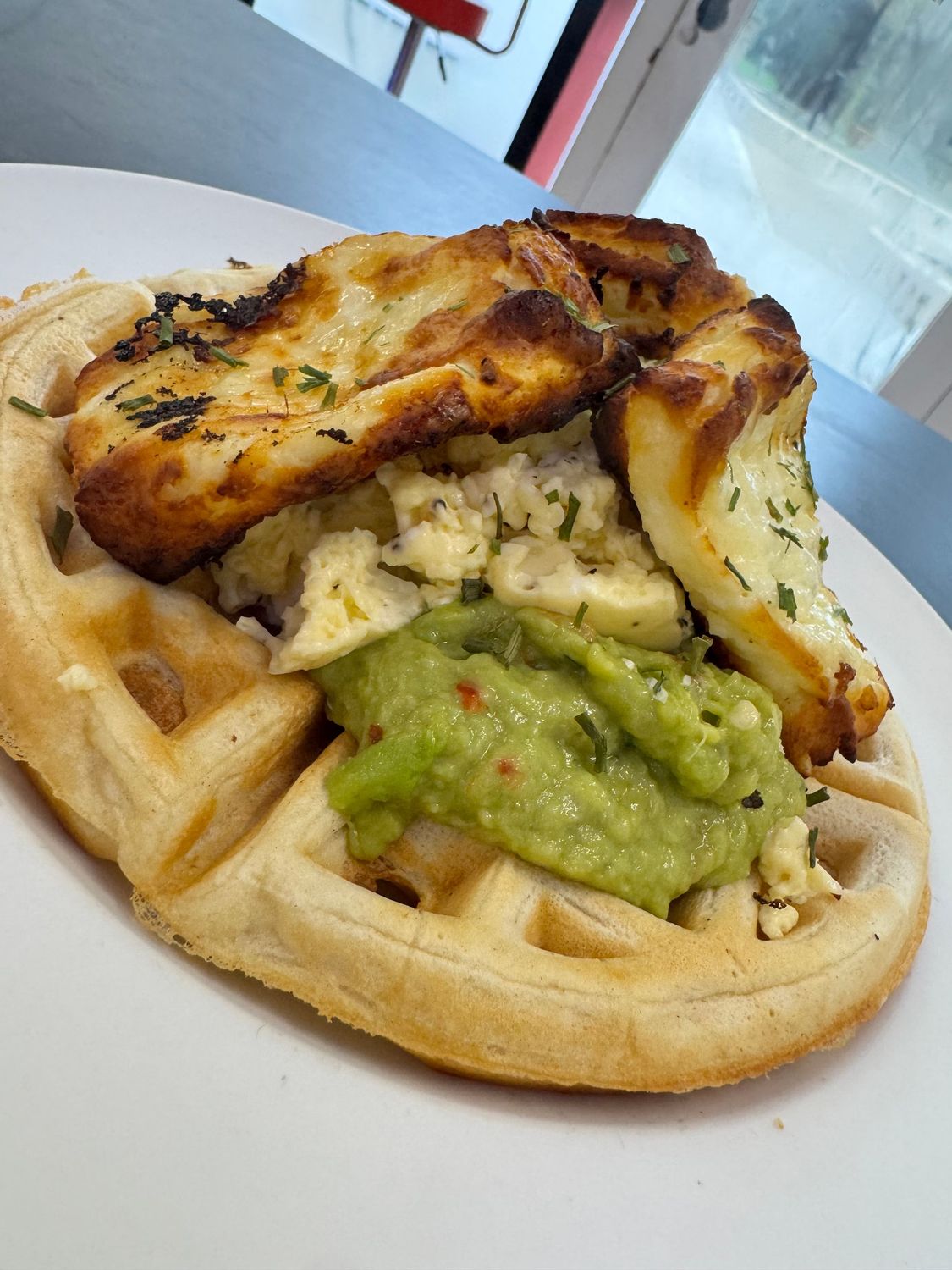 Halloumi, Eggs and Avo