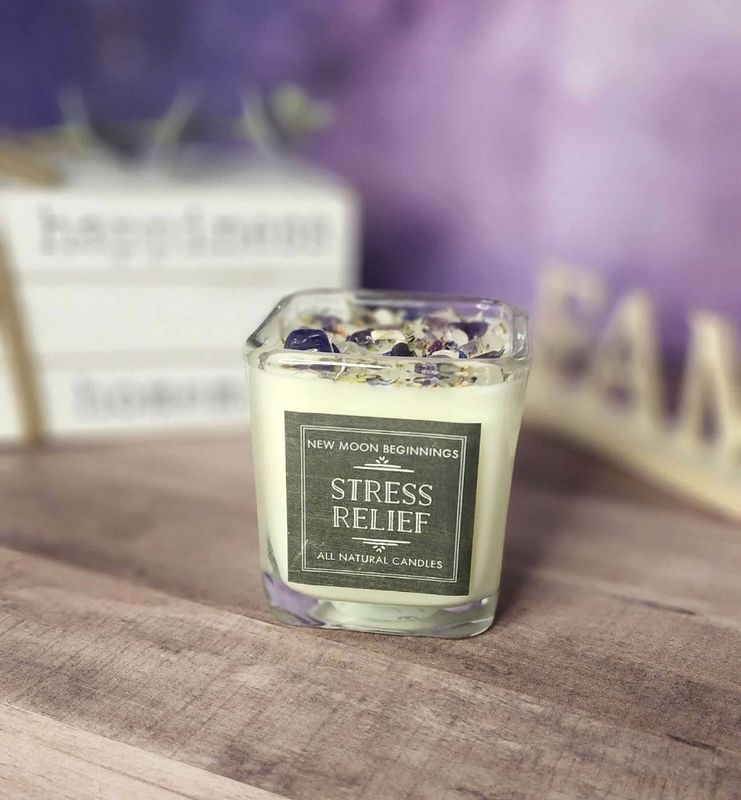 Stress relief intent candle