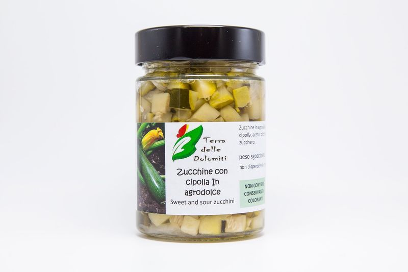 Zucchine con cipolla in agrodolce 