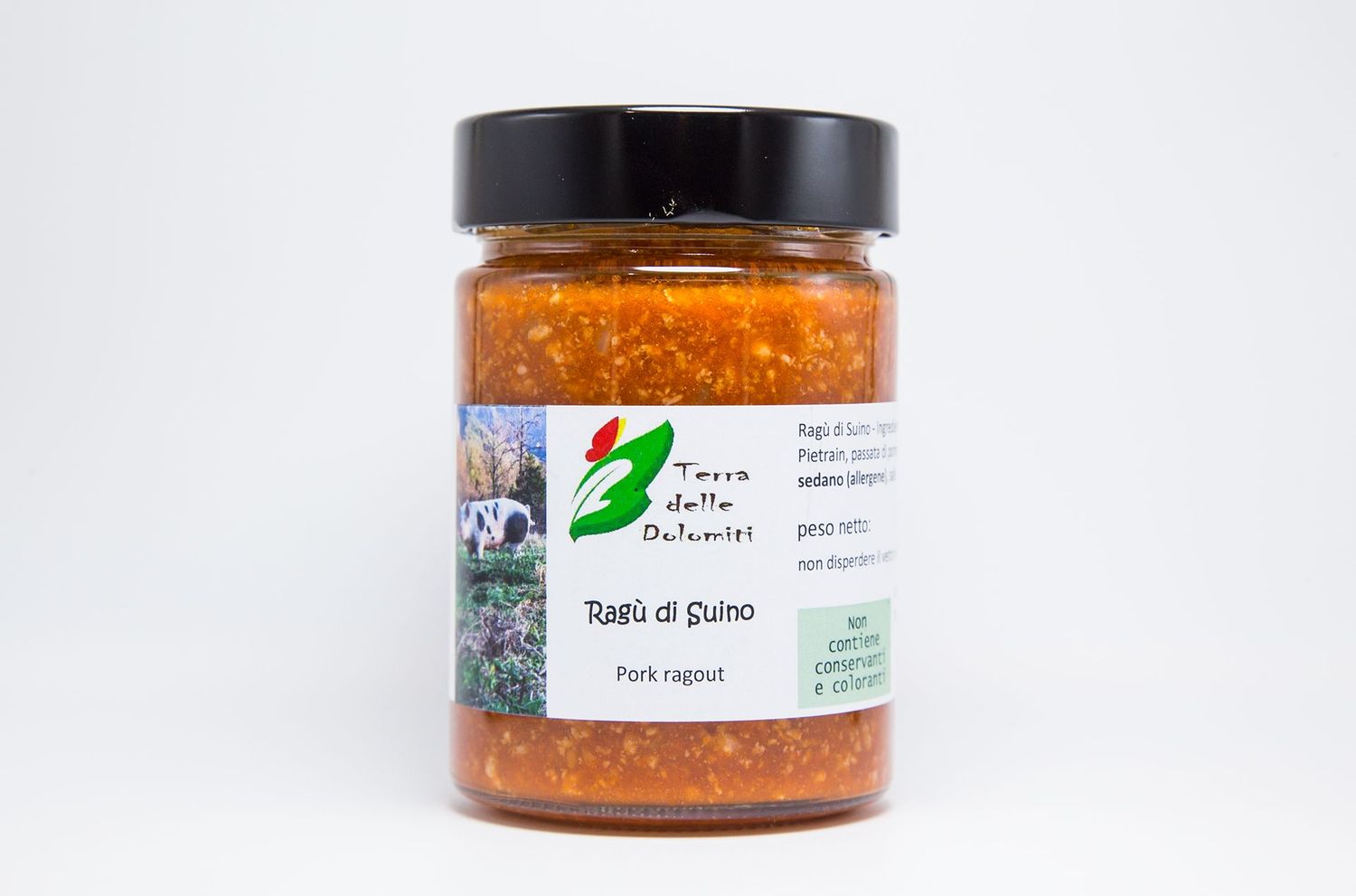 Ragù di suino                                                   vasetto gr 330   € 5,70