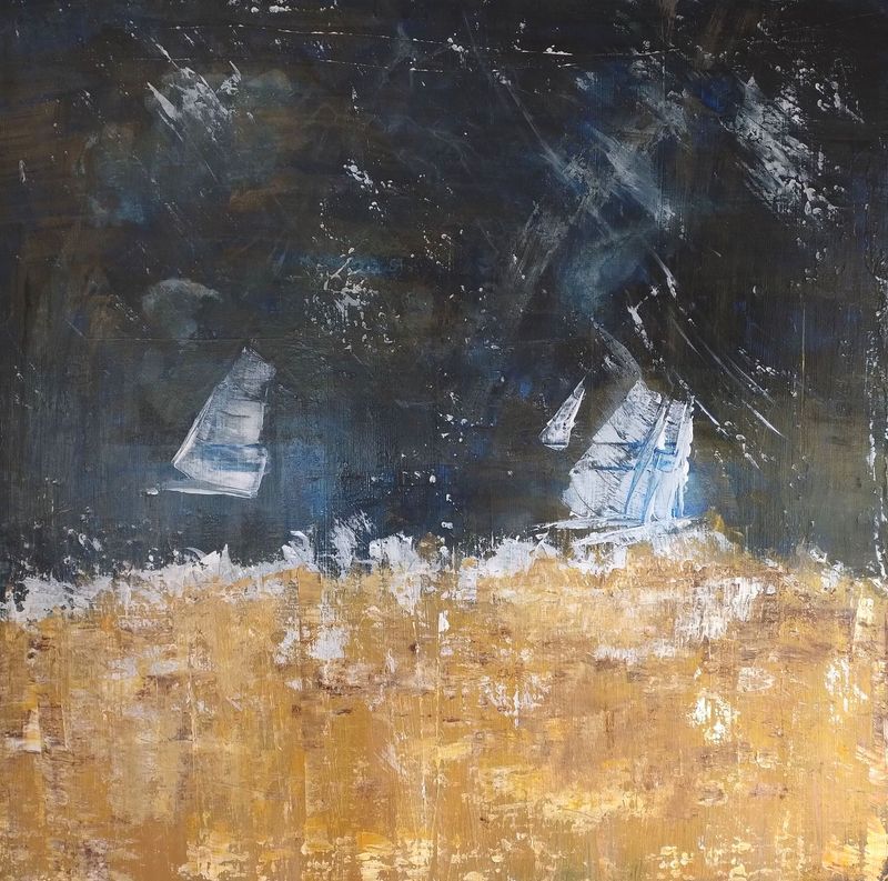 Galerie-Bilder der Größe 100 cm Höhe x 100 cm Breite, Originale