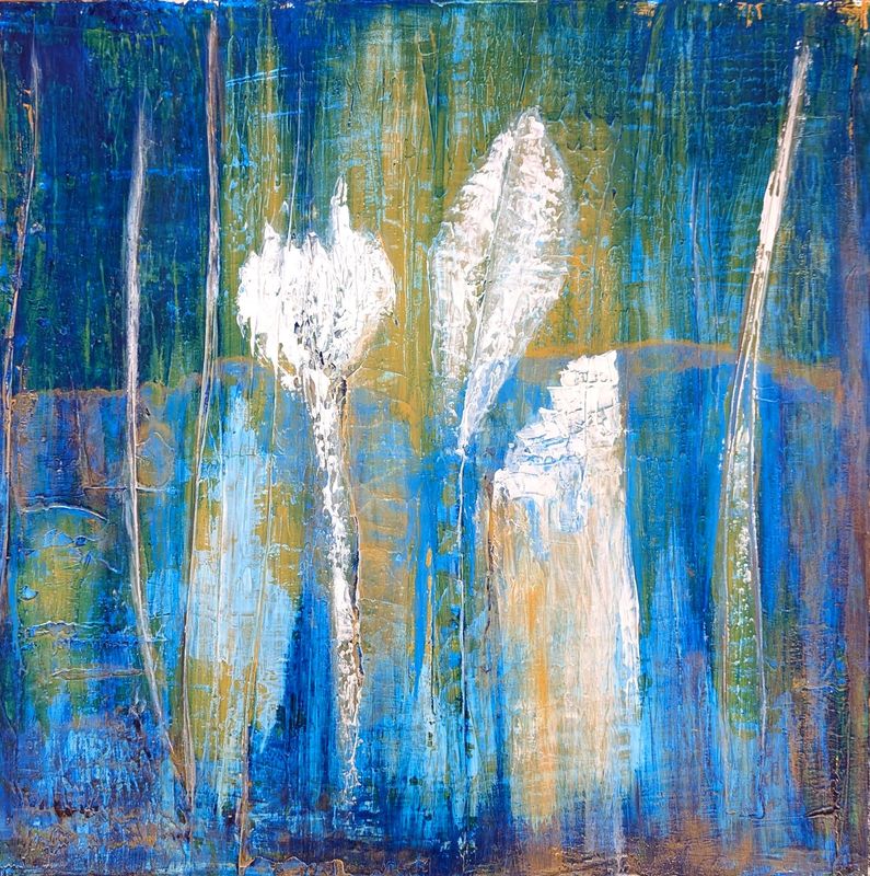 Galerie-Bilder der Größe 100 cm Höhe x 100 cm Breite, Originale