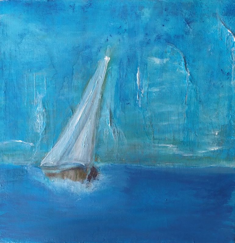 Luv, Original auf Leinwand, 40 cm x 40 cm