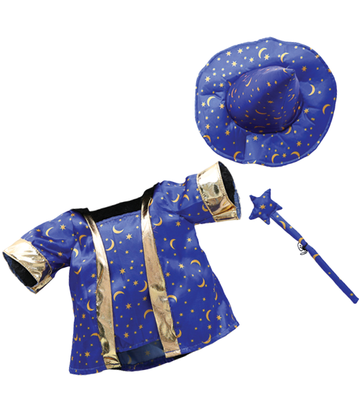 Costume de sorcier avec baguette (40cm)