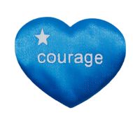 Cœur Courage Bleu