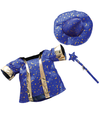 Costume de sorcier avec baguette (40cm)